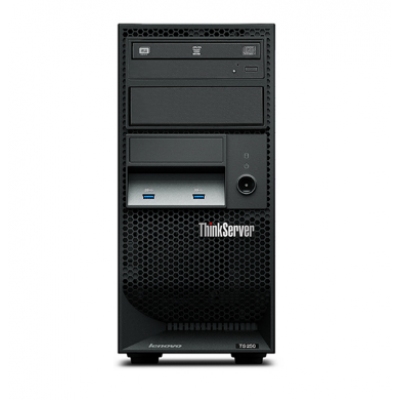 聯(lián)想 TS250塔式服務(wù)器 E3-1225v6/4GB DDR4/4x3.5盤位/1TB SATA/板載RAID121i 0,1,10,5/250W黃金/DVD