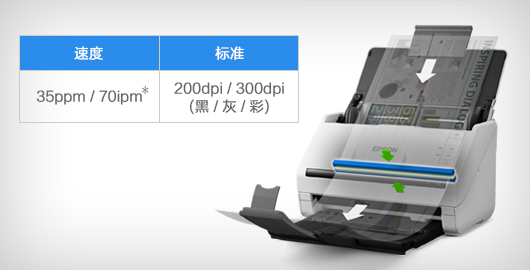 高速高效 省時省力 - Epson DS-530產品功能